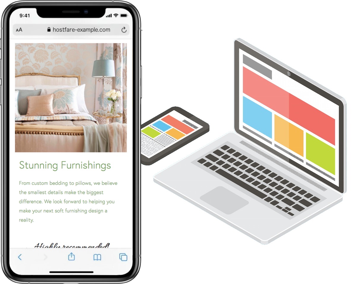 iPhone website design